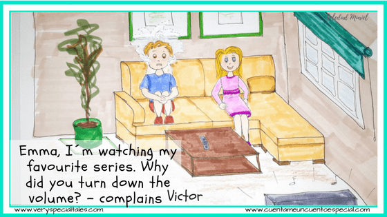 Kids watching TV