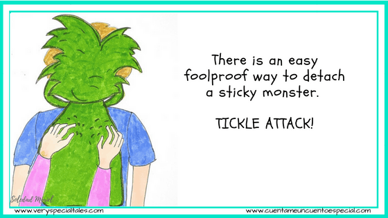 Emma tickles the monster