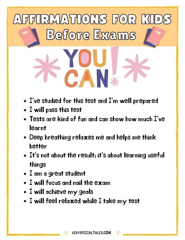 Affirmations for Students before exams