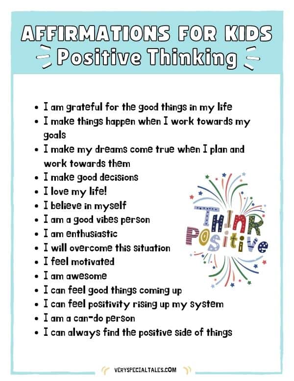 130+ Positive Affirmations for Kids (FREE Printable): A Powerful Tool ...