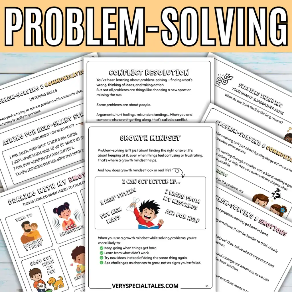 PROBLEM SOLVING WORKSHEETS FOR KIDS