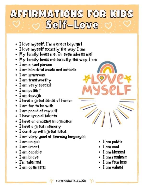 15+ Positive Affirmations Activities for Kids and Teens - The