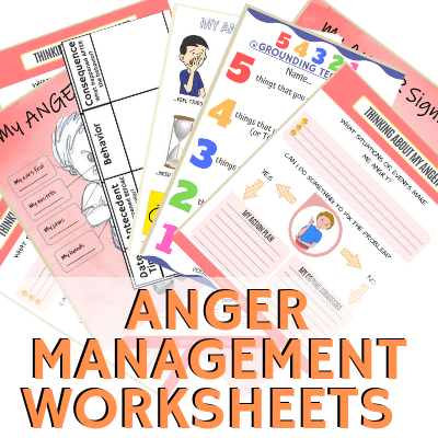 anger management worksheets for kids teens very special tales