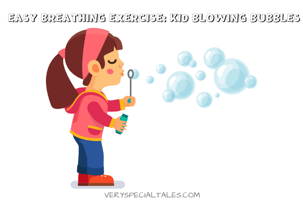 Girl Blowing Bubbles_Easy Breathing Exercise