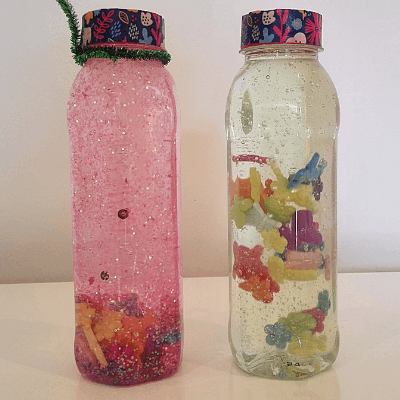 Ocean Sensory Bottles - Happy Toddler Playtime