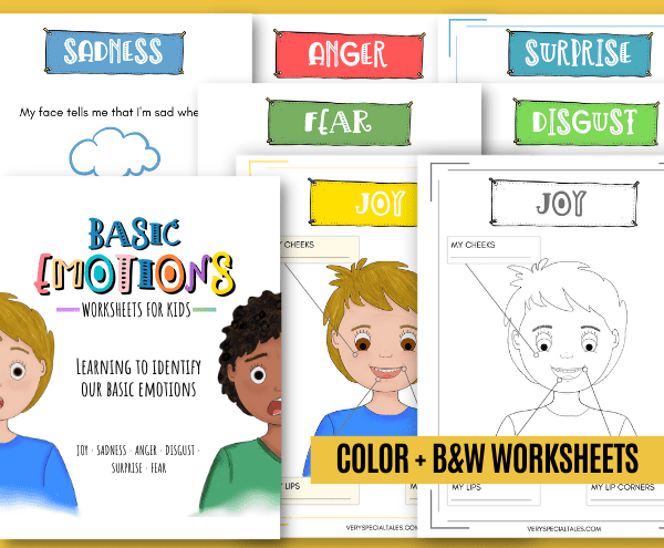 examples of emotions worksheets