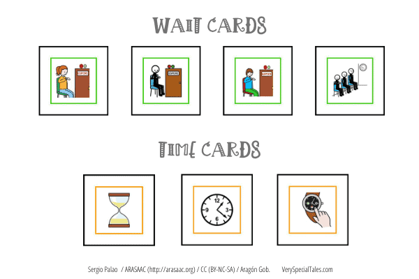 Autism-friendly visuals_Wait Cards and Time Cards 