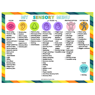 Sensory Activities for Kids (PDF): 50+ Sensory Play Ideas for Kids of All  Ages! - Very Special Tales