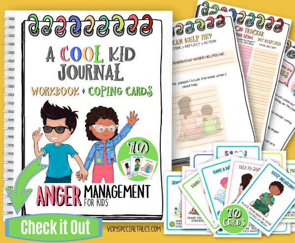 Anger Management Workbook for Kids and Calm Down Cards