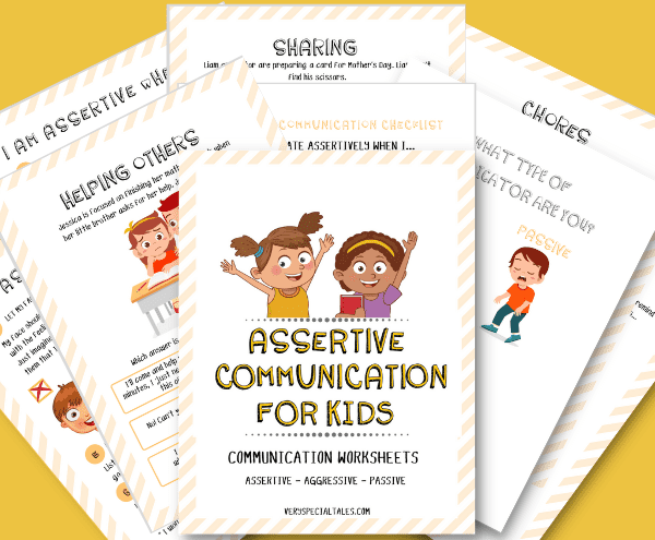 Assertive Communication for Kids Worksheets_Link to shop