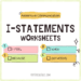 I statements worksheets