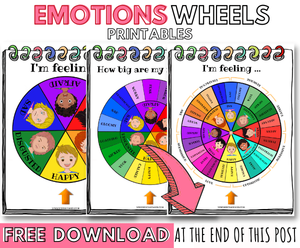 emotions wheel printable