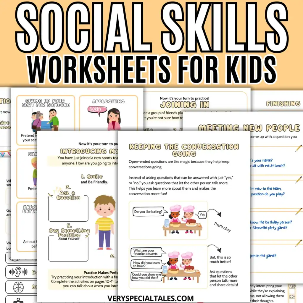 Social Skills Worksheets for Kids