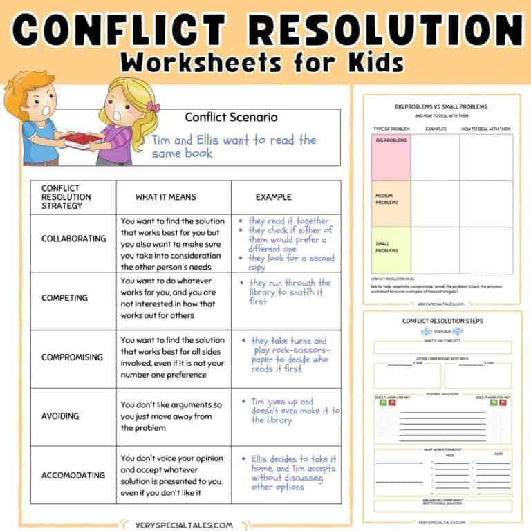 Free Printable Peer Mediation Worksheets