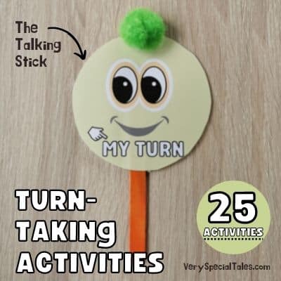 Decorated stick to teach kids how to take turns_Turn taking activities