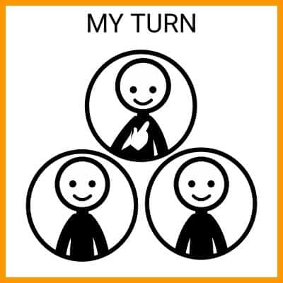 My Turn Visual Prompt for Special Education