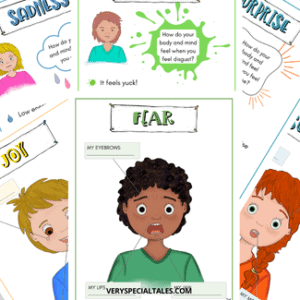 Example of emotions worksheets. Emotional intelligence activities for kids