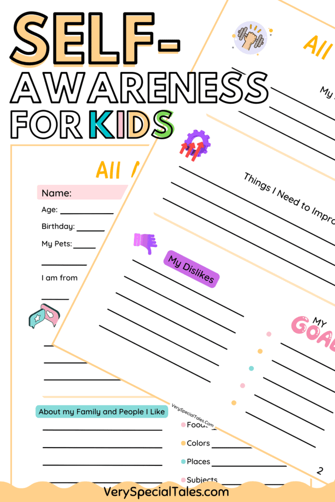 Examples of Self-Awareness Worksheet for Kids