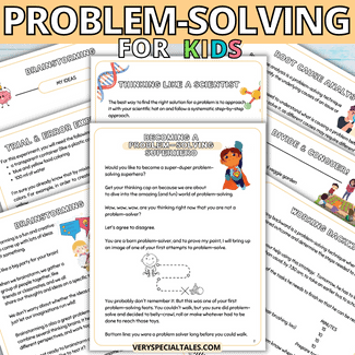Workbook for kids on Problem solving strategies 