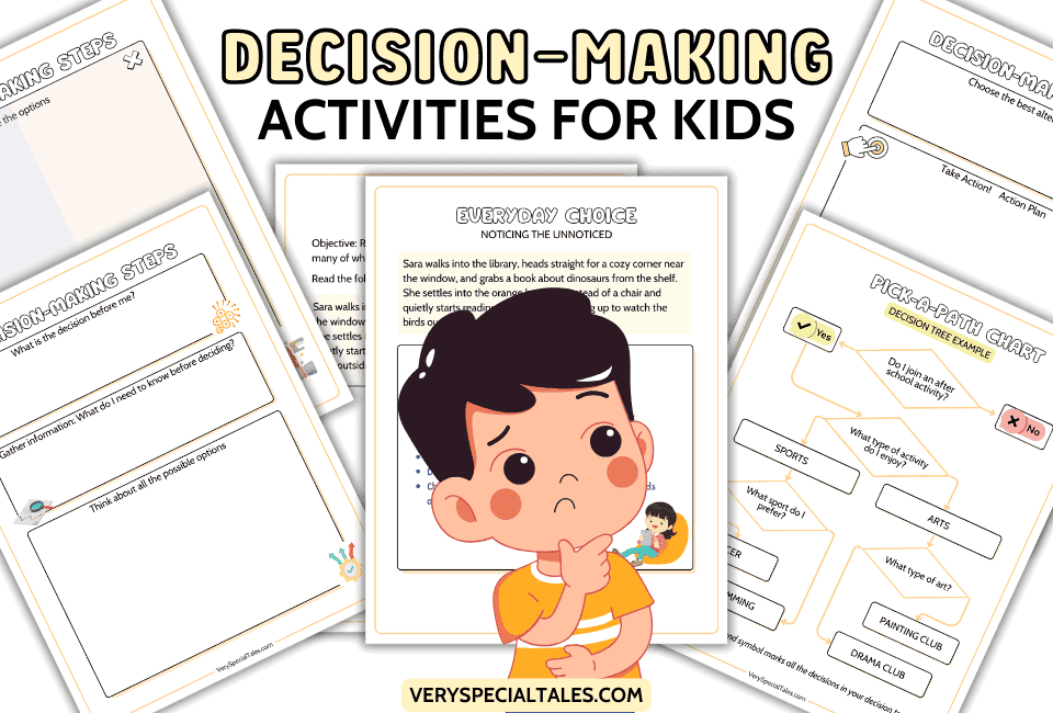 Kid making a decision. Title: Decision Making Activities for Kids