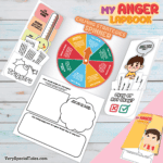 Anger Lapbook for Kids (an activity to learn about anger and coping skills)