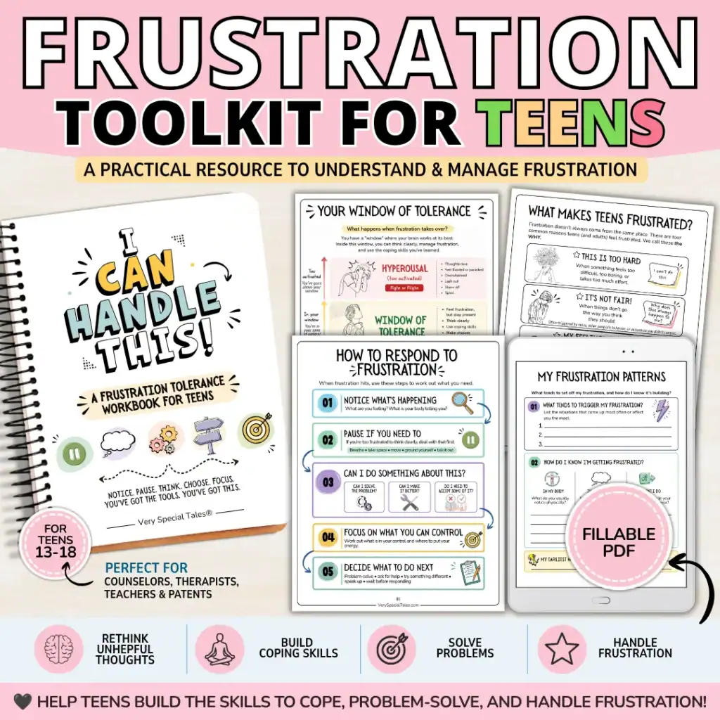 Frustration Tolerance Worksheets for Teens